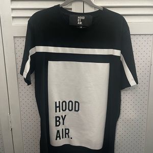 Nwot HBA hood by air black and white shirt